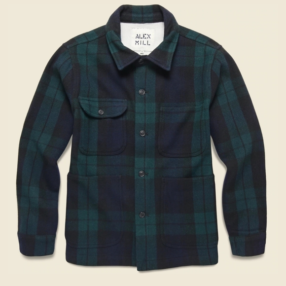 ALEX MILL PLAID WORK JACKET - Picture 3 of 11